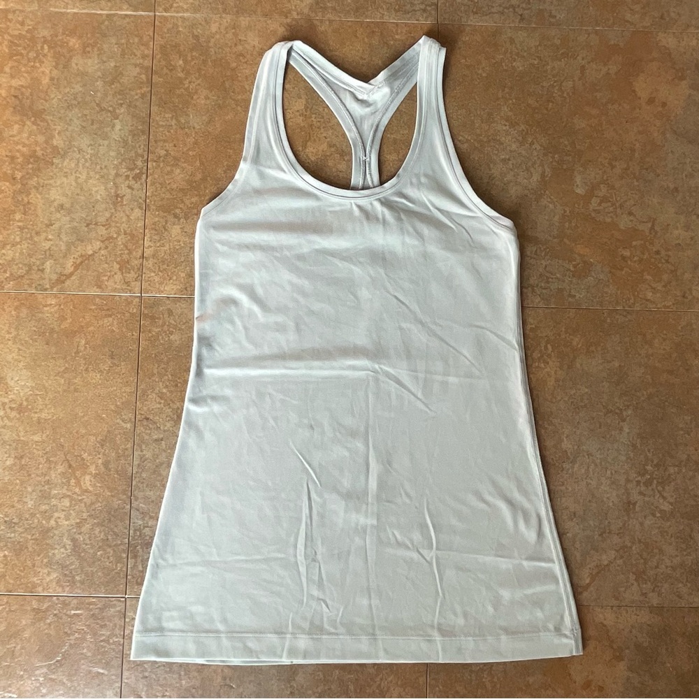 Lululemon Full Length Racerback Tank Fog Green
